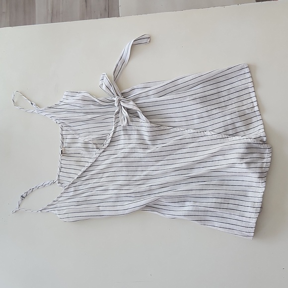 Roxy White Black Stripe Women's Intense Sunrise Stripe Romper medium - Picture 2 of 9